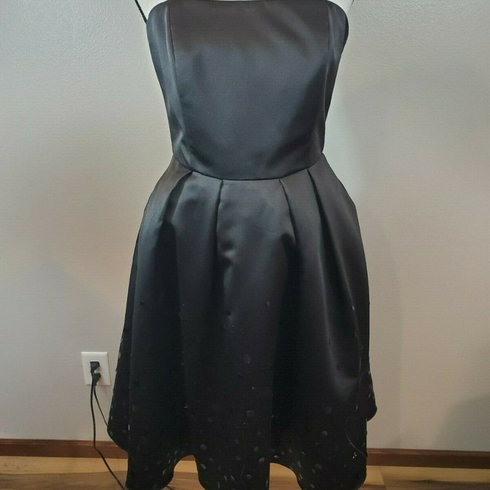 David's Bridal Size 10 Dress Black Sequin